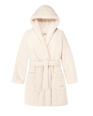 UGG 1121091 Cream Aarti Hooded Plush RobeUGG 1121091 Cream Aarti Hooded Plush Robe